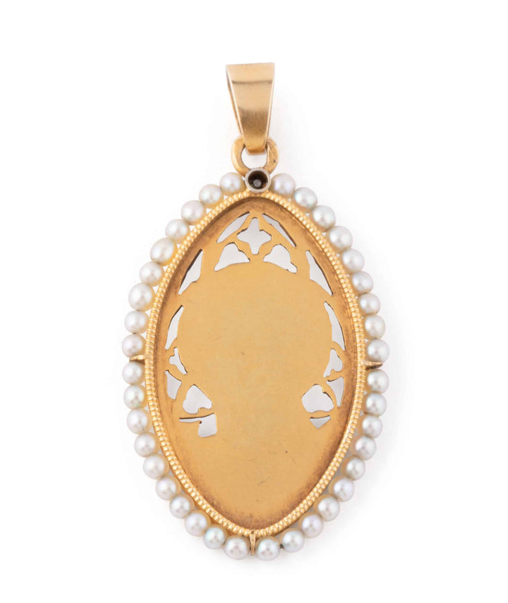 Caillou Paris Medaille Art Nouveau Bassira Dos
