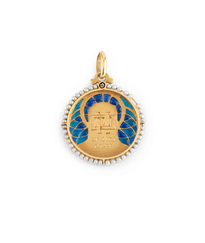 Caillou Paris Medaille Art Nouveau Mani Dos