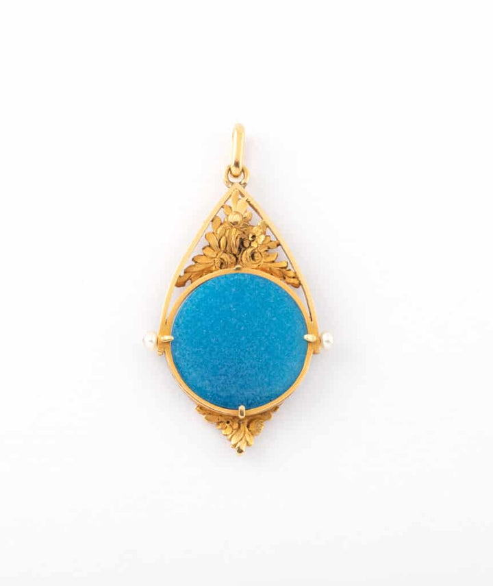 Caillou Paris - Medaille ancienne camee Hetal dos