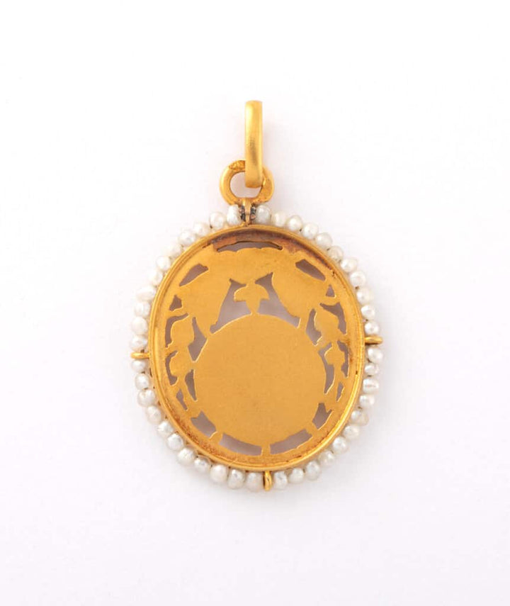 Caillou Paris - Medaille ancienne en or Priti dos