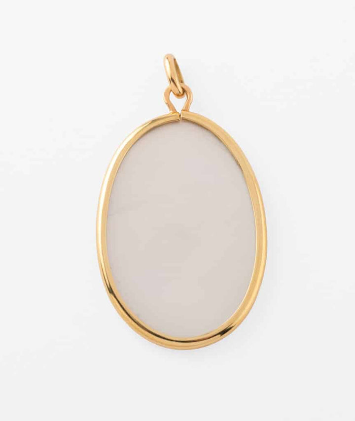 Caillou Paris - Medaille ancienne or et nacre Urdie dos