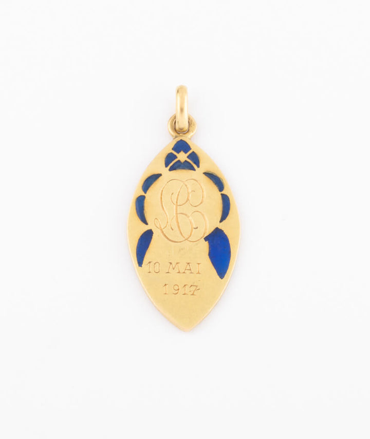 Caillou Paris - Medaille art nouveau or Roda dos