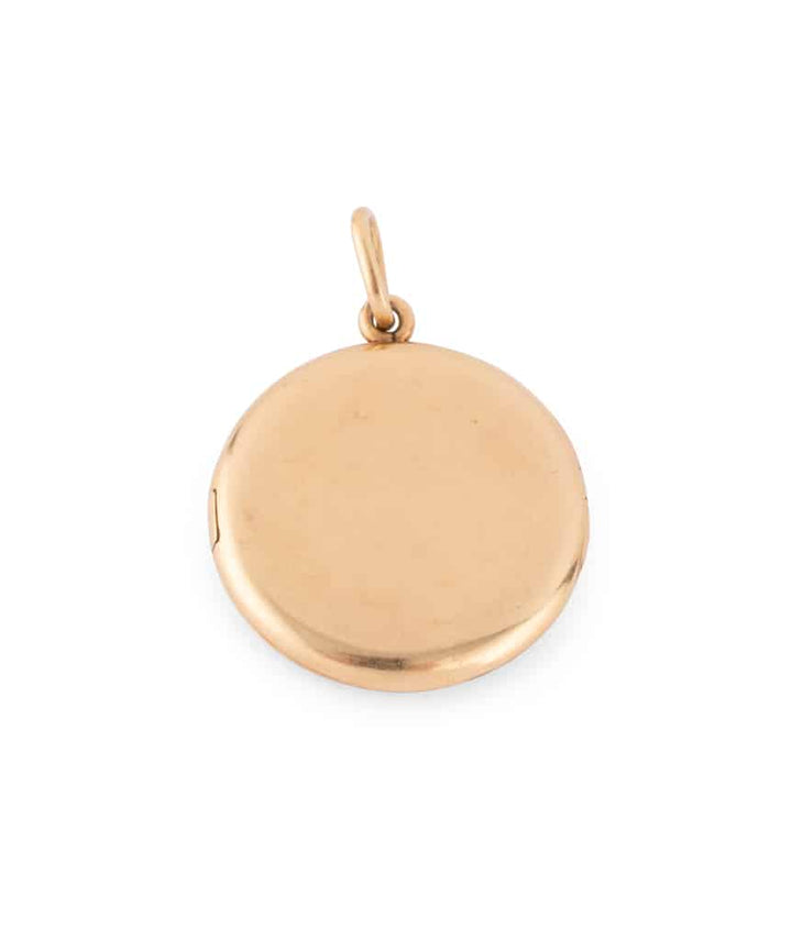 Caillou Paris Medaillon Ancien Or Et Diamants Isalis Dos