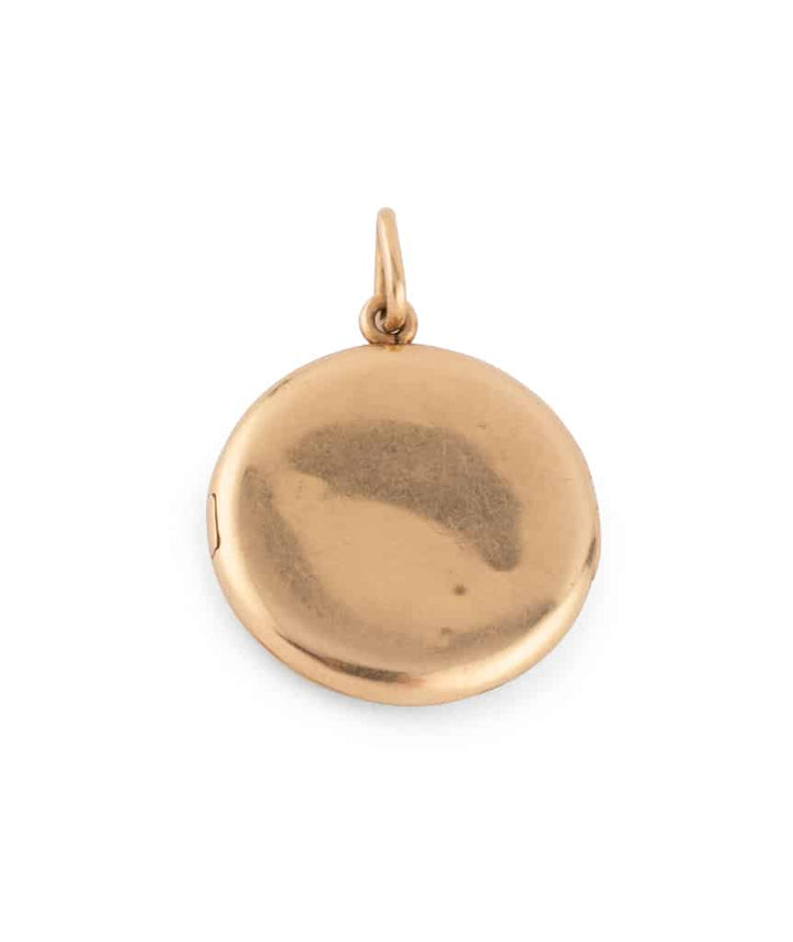 Caillou Paris Medaillon Ancien Or Et Diamants Isalis Profil Dos