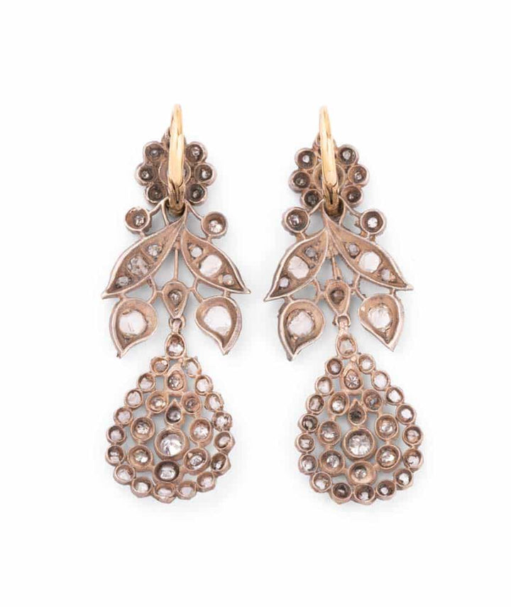 Caillou Paris Pendants D Oreilles Or Et Diamants Servin Dos