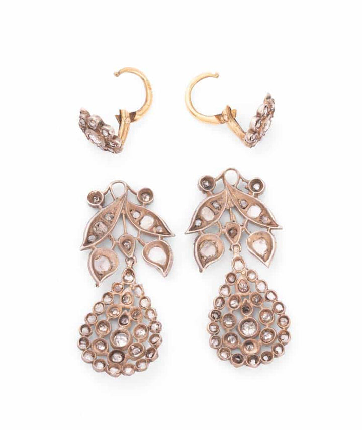 Caillou Paris Pendants D Oreilles Or Et Diamants Servin Ouvertes