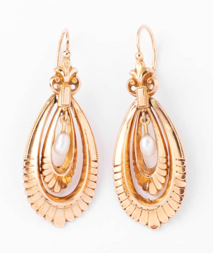 Caillou Paris - Pendants d'oreilles Icha gros plan