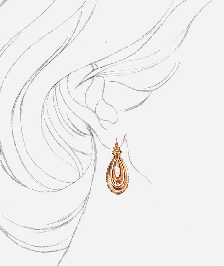 Caillou Paris - Pendants d'oreilles Icha porter