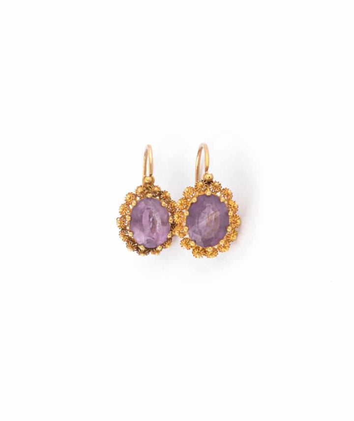 Caillou Paris - Pendants d'oreilles anciennes Mayra dormeuses