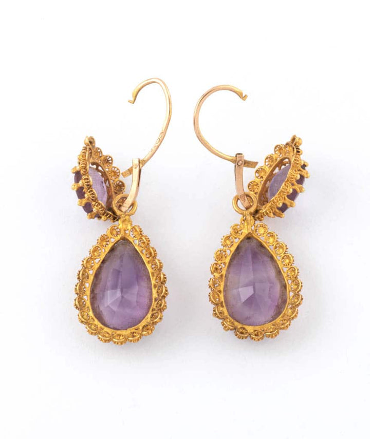 Caillou Paris - Pendants d'oreilles anciennes Mayra ouvertes