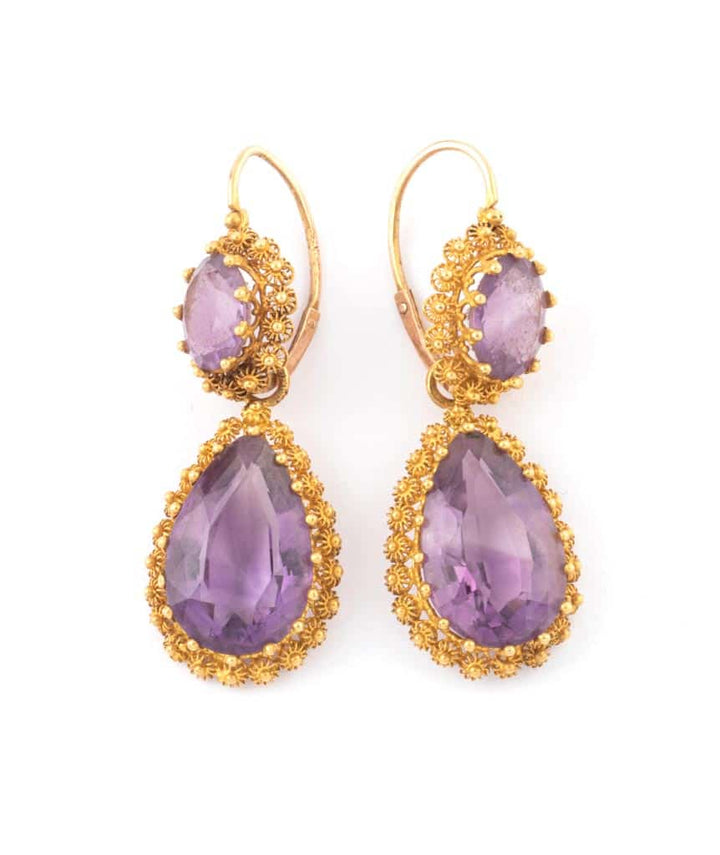 Caillou Paris - Pendants d'oreilles anciennes Mayra