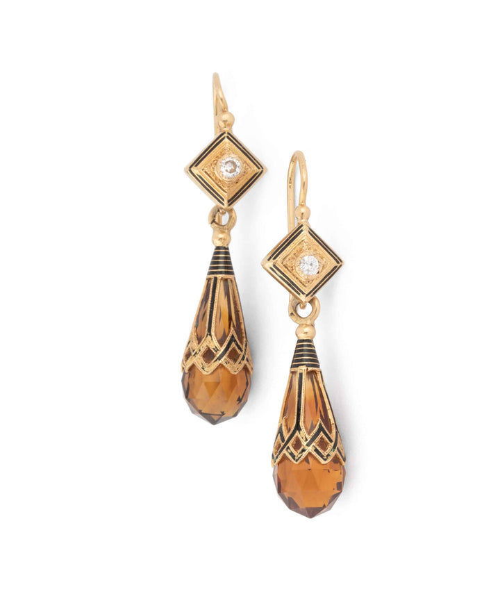 Caillou Paris Pendants Oreilles Napoleon Iii Citrine Isia Details