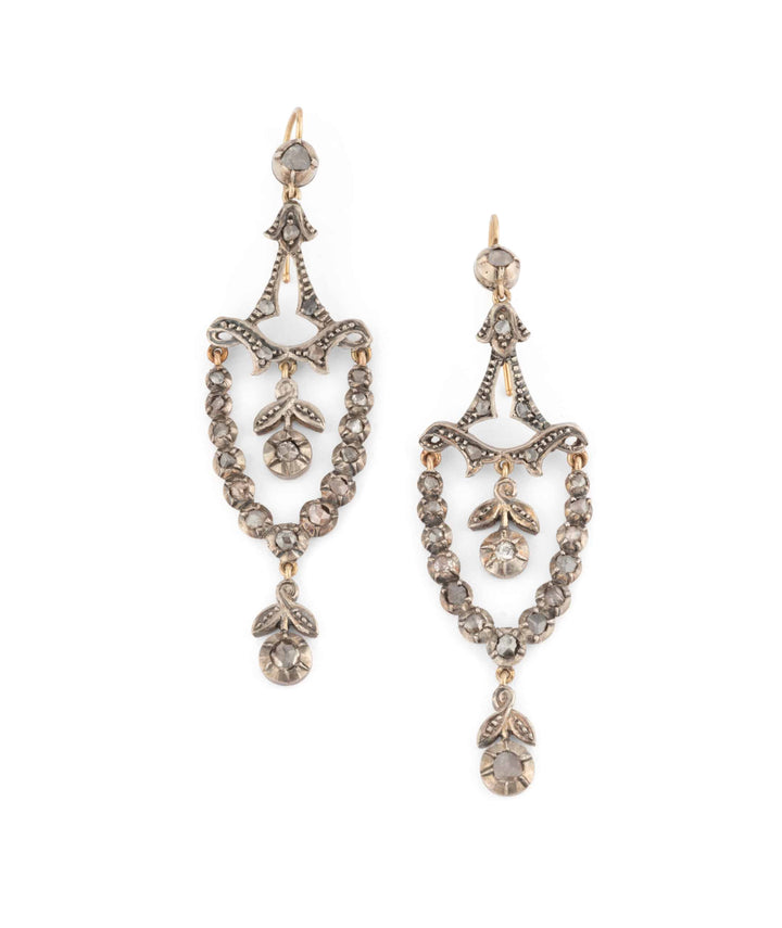 Caillou Paris Pendants Oreilles Anciens Diamants Joni