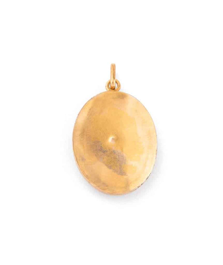 Caillou Paris Pendentif Ancien Argent Vermeille Petra Dos
