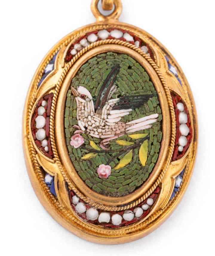 Caillou Paris Pendentif Ancien Argent Vermeille Petra Gros Plan 1