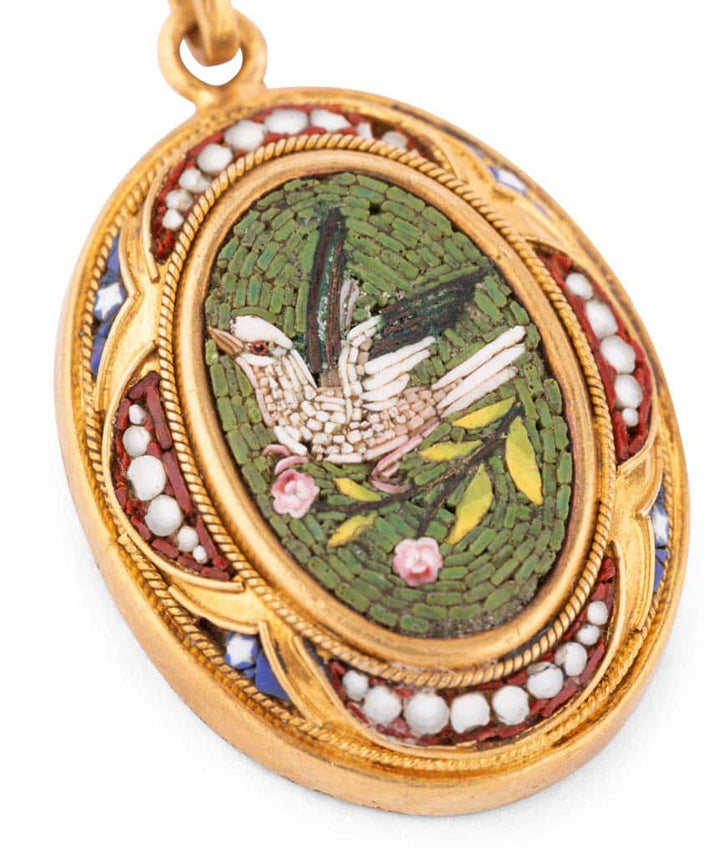 Caillou Paris Pendentif Ancien Argent Vermeille Petra Gros Plan 2