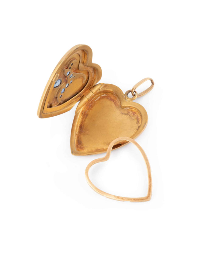 Caillou Paris Pendentif Coeur Ancien Fulvie Ouvert Détails