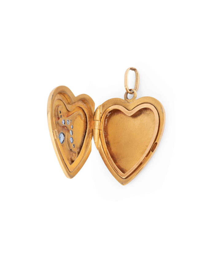 Caillou Paris Pendentif Coeur Ancien Fulvie Ouvert