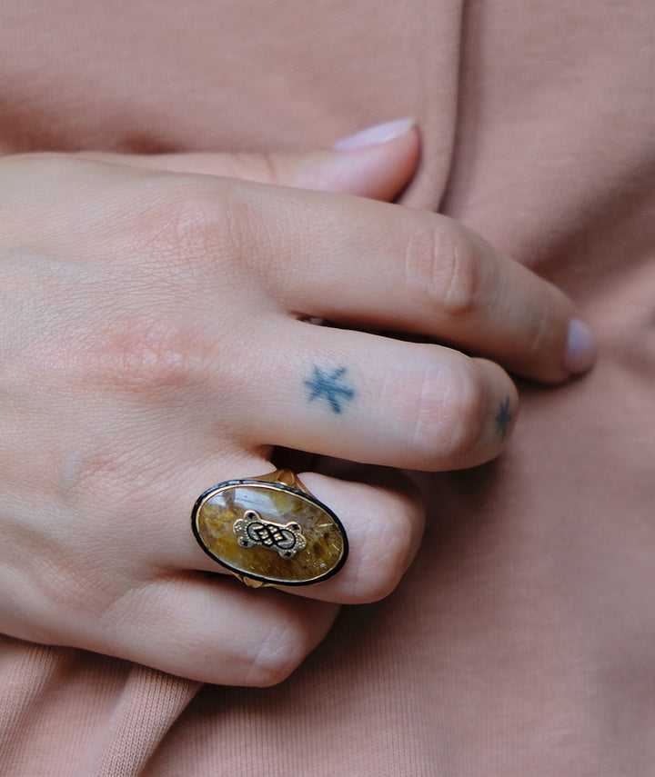 Bague ancienne en or "Asa" ambiance