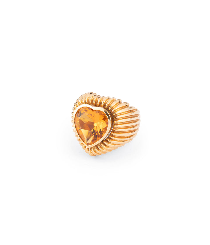 Bague ancienne en citrine "Shmouel"