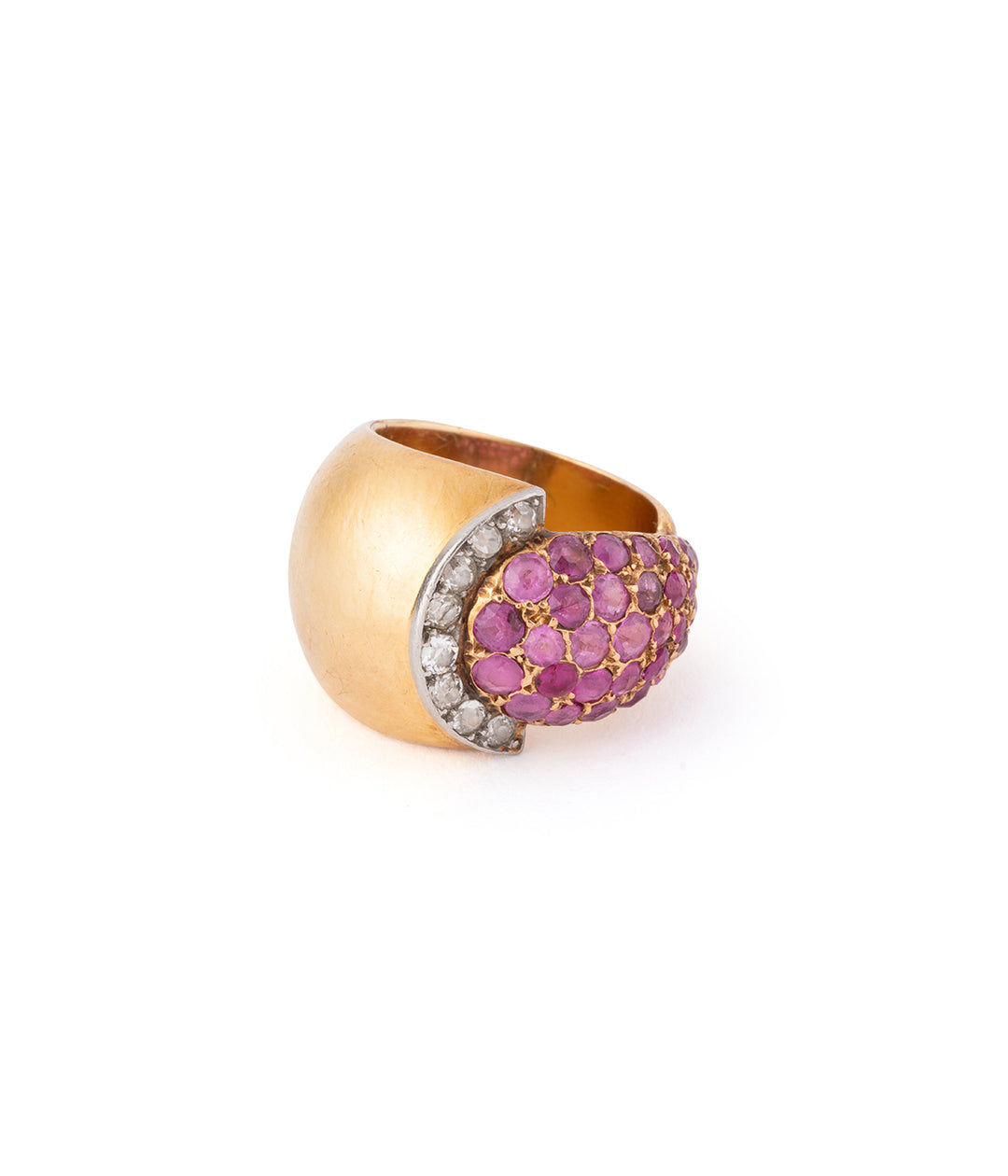 50S ring gold pink sapphires "Jayda" - Caillou Paris