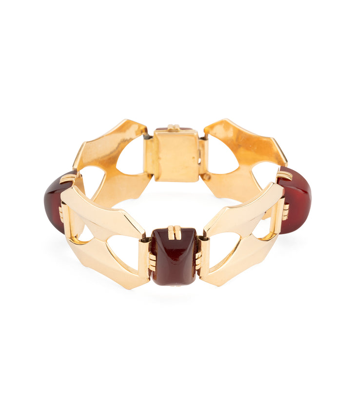 Ancien-bracelet-annees-40-cornaline-Hagia-Caillou-Paris