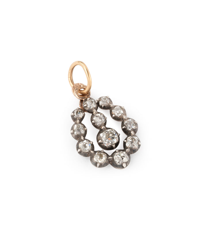 Ancien-pendentif-or-argent-diamants-Baudry-Caillou-Paris
