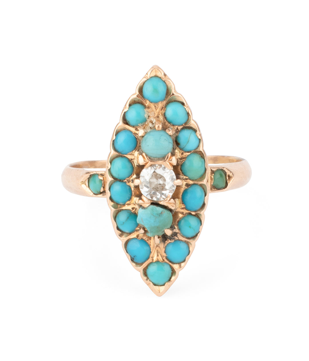 Ancienne-bague-Marquise-or-turquoises-Jaimi-Caillou-Paris