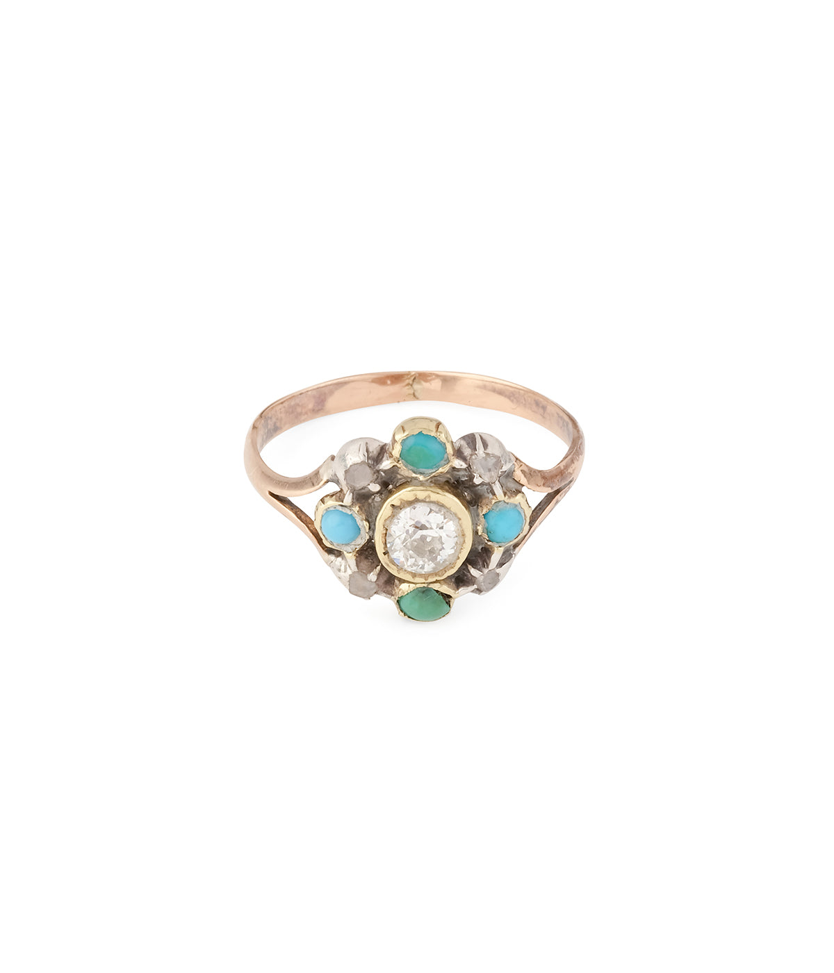 Ancienne-bague-diamant-turquoise-Jouni-Caillou-Paris