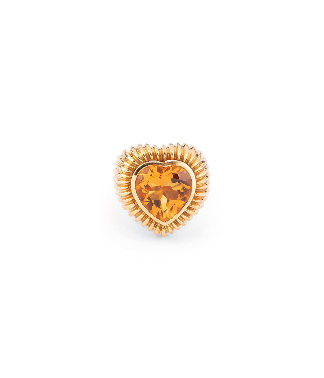 Ancienne bague en or et citrine "Shmouel" - Caillou Paris