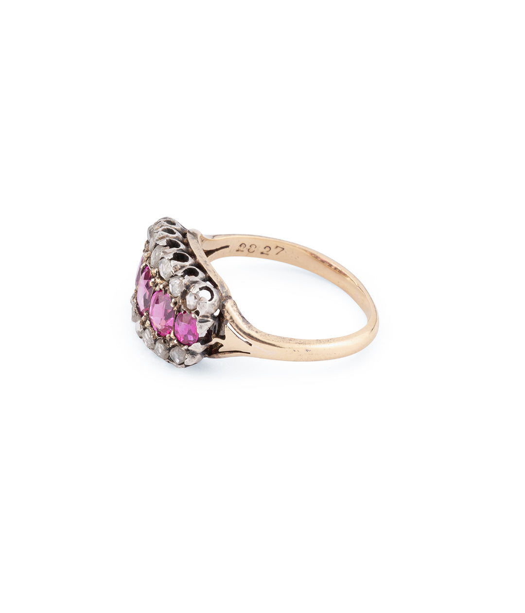 Ancienne bague rubis diamants "Isabeau" - Caillou Paris