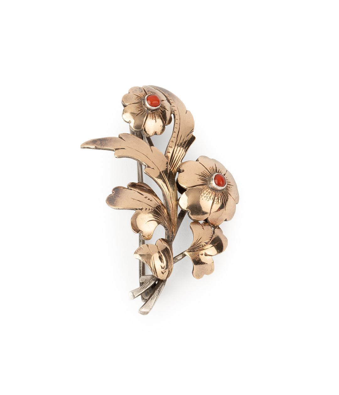 Ancienne-broche-vermeil-corail-Albia