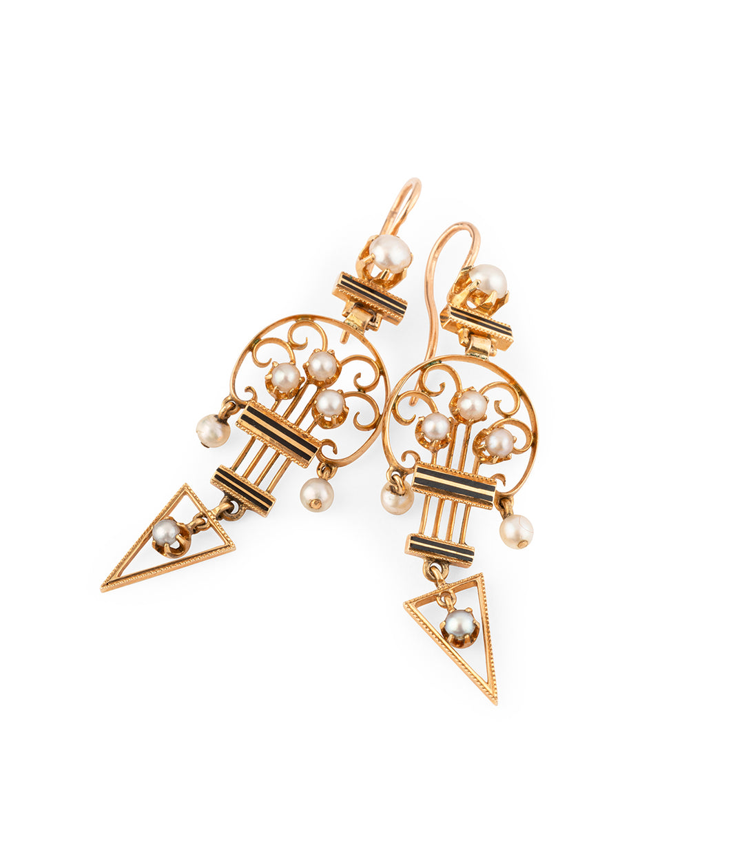 Anciennes-boucles-oreilles-or-18k-perles-Yoki-Caillou-Paris