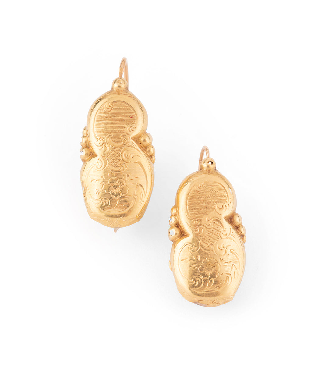 Anciennes boucles oreilles or "Nolla" - Caillou Paris