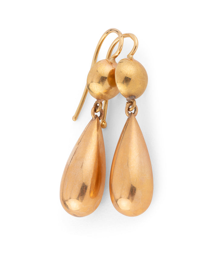 Anciens pendants d'oreilles en or 14 carats "Ida" - Caillou Paris