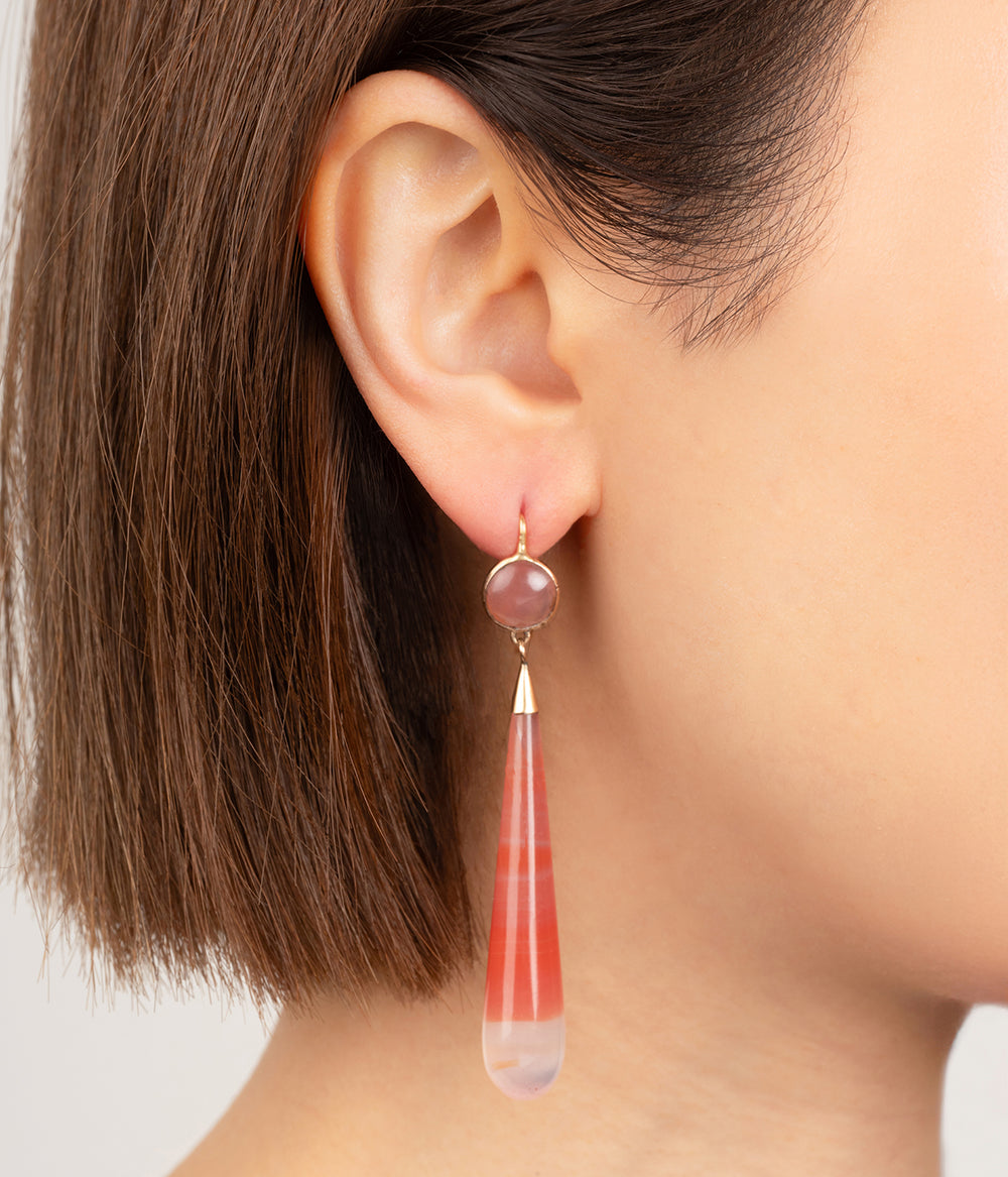 Antique-18k-gold-earrings-agate-Nadau-Caillou-Paris