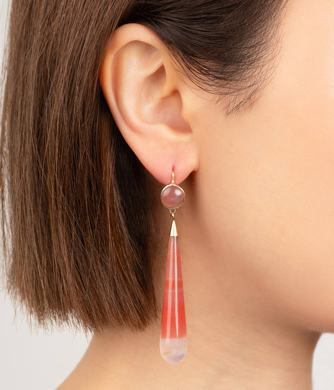 Antique-18k-gold-earrings-agate-Nadau-Caillou-Paris