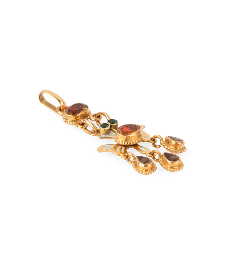 Antique-Holy-Spirit-pendant-citrines-Piella-Caillou-Paris