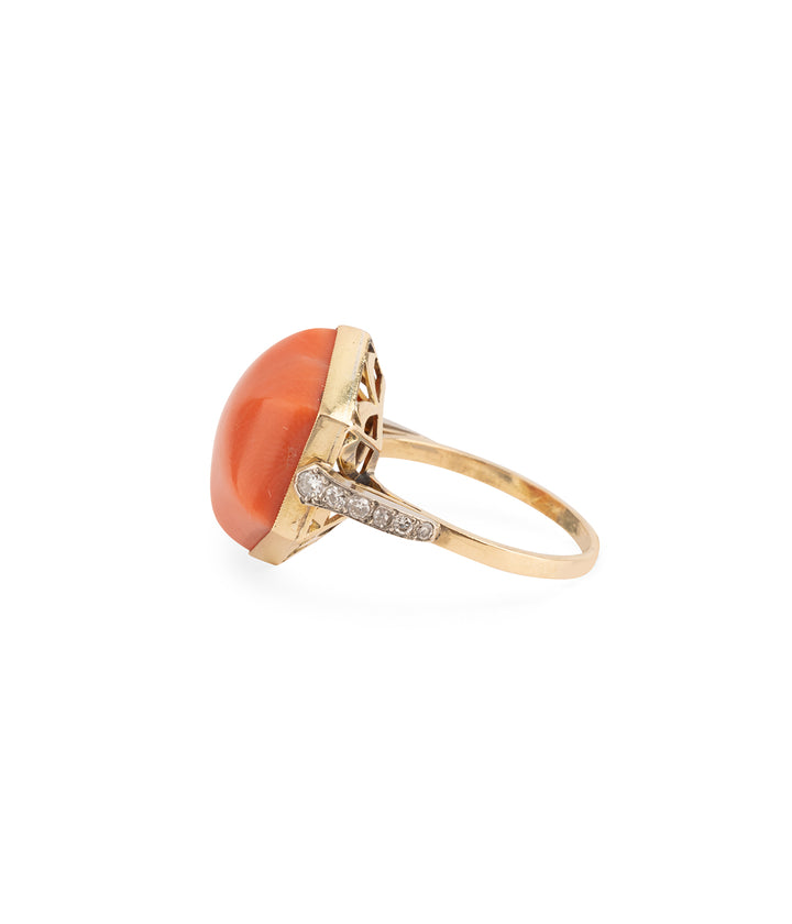 Antique-art-deco-ring-coral-Ennio-Caillou-Paris