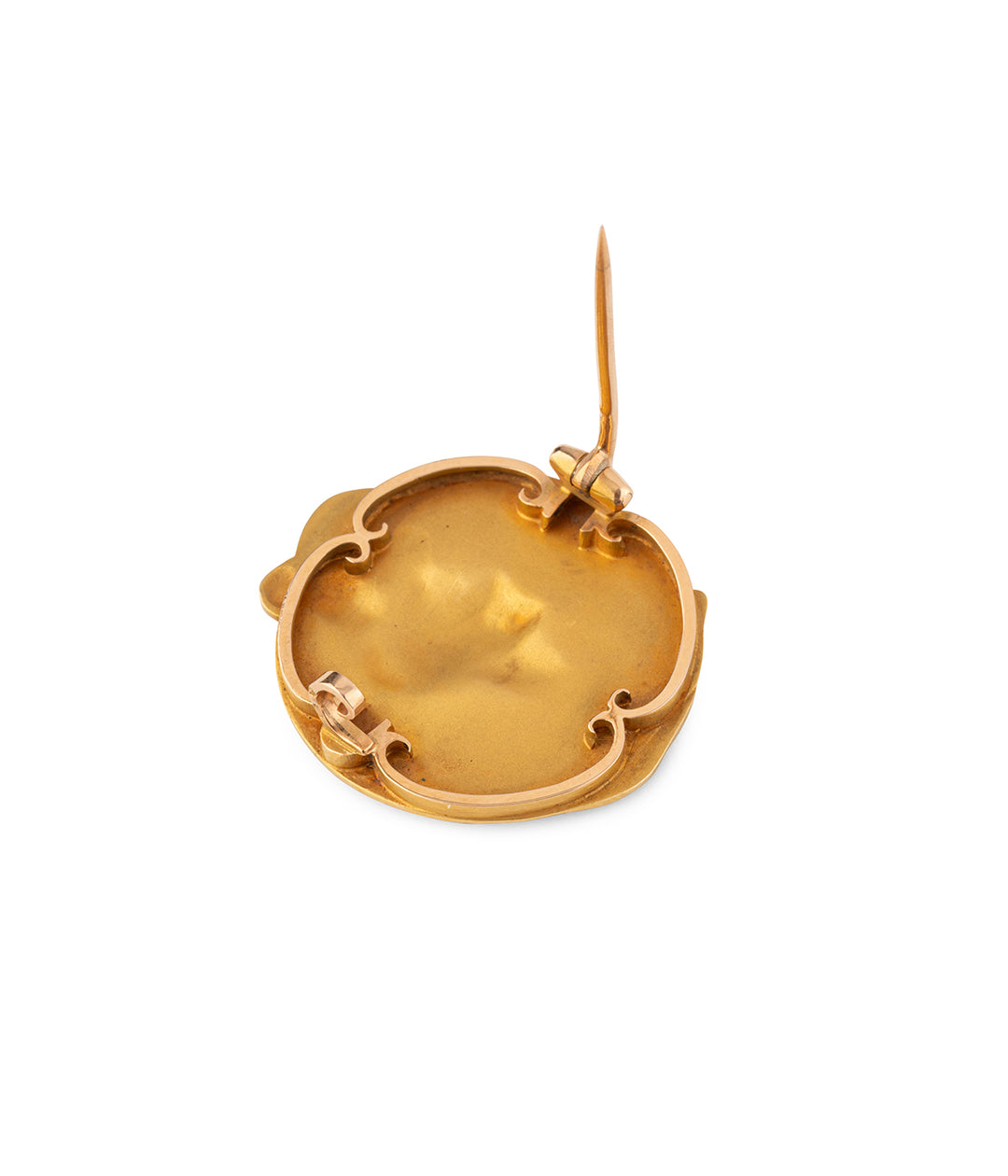 Antique-brooch-18k-brooch-womans-profile-Vyasa-Caillou-Paris