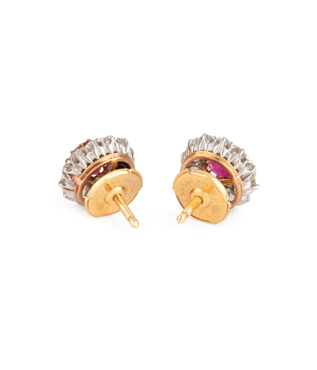 Antique-cluster-earrings-diamonds-rubies-Gaea-Caillou-Paris