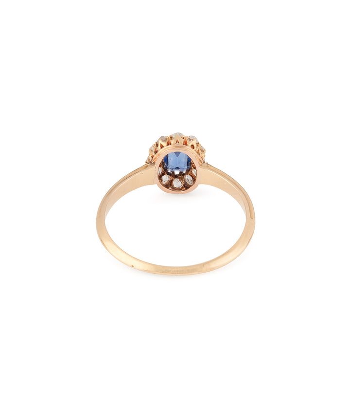 Antique-cluster-ring-sapphire-diamonds-Beha-Caillou-Paris