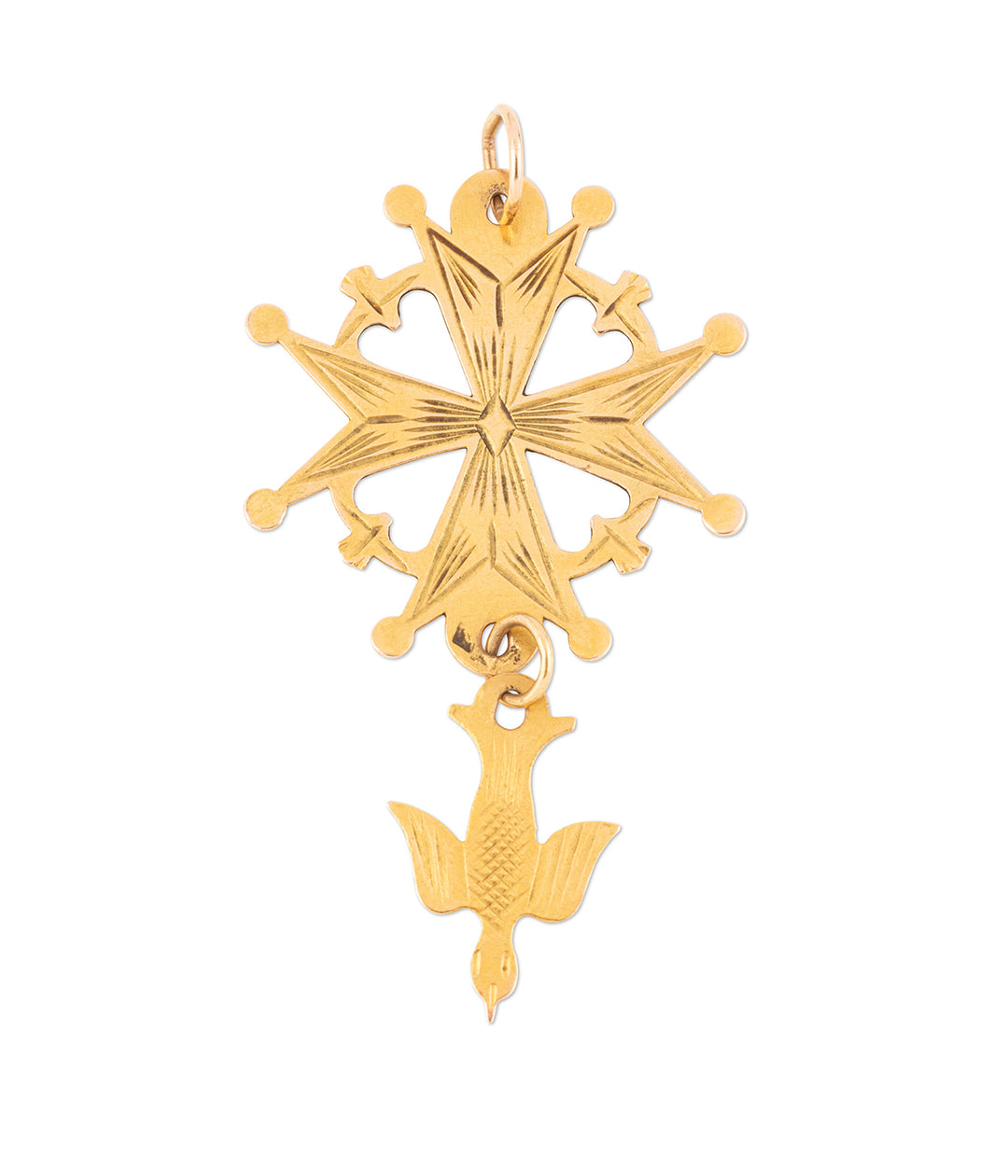 Antique-cross-pendant-gold-Lela