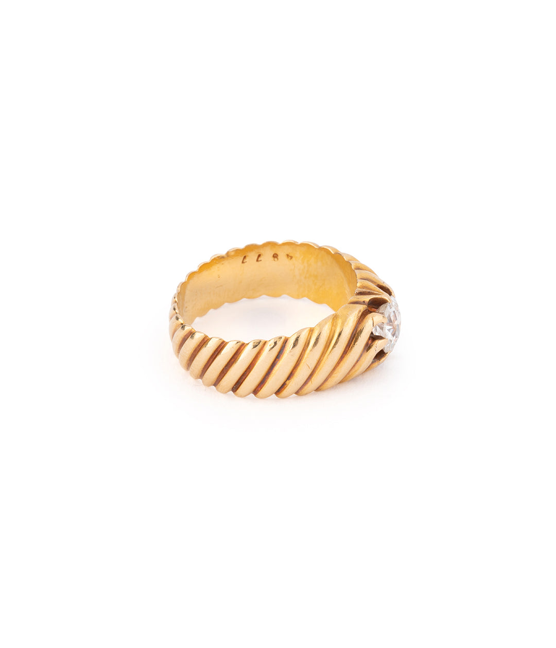 Antique diamond gold band ring "Avak" - Caillou Paris