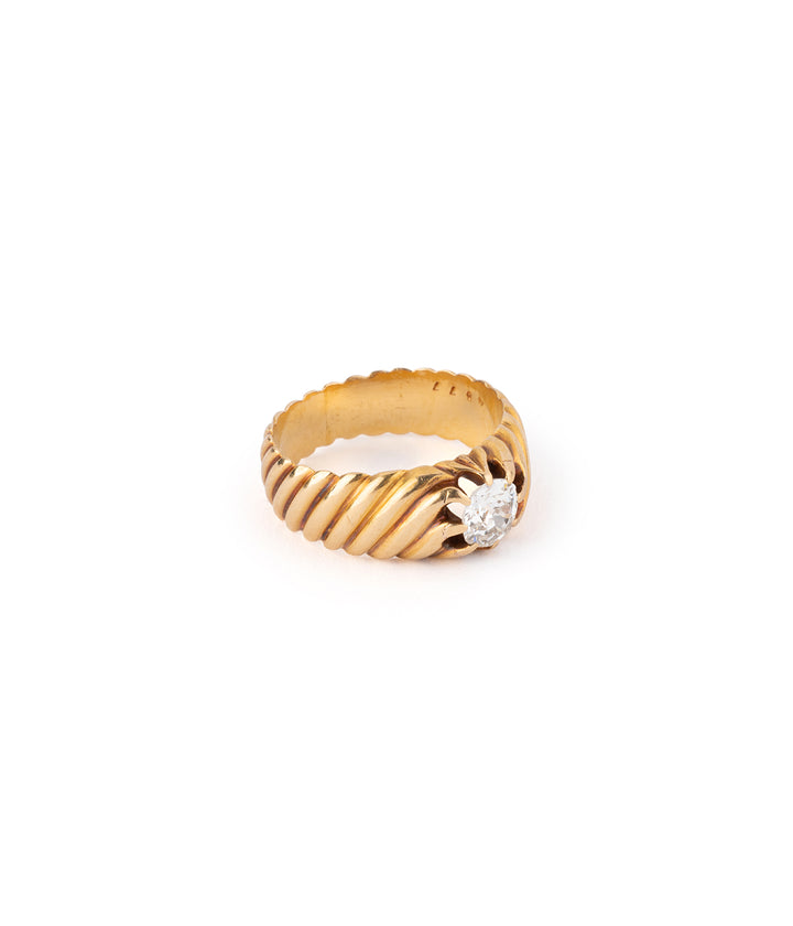 Antique diamond gold ring "Avak" - Caillou Paris