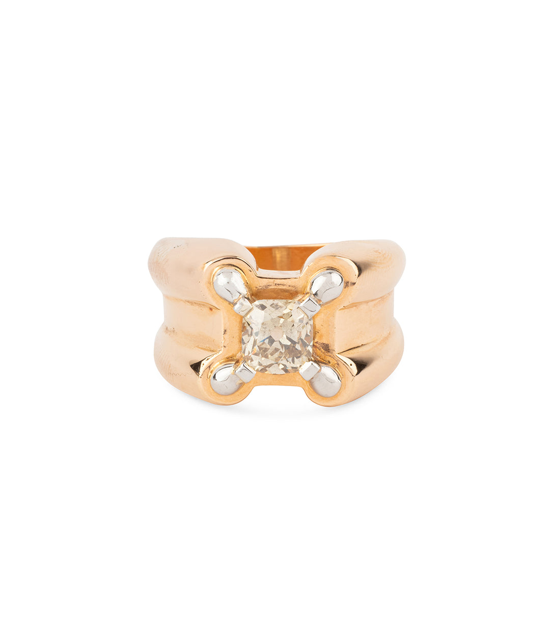 Antique-diamond-ring-pink-gold-Driss-Caillou-Paris