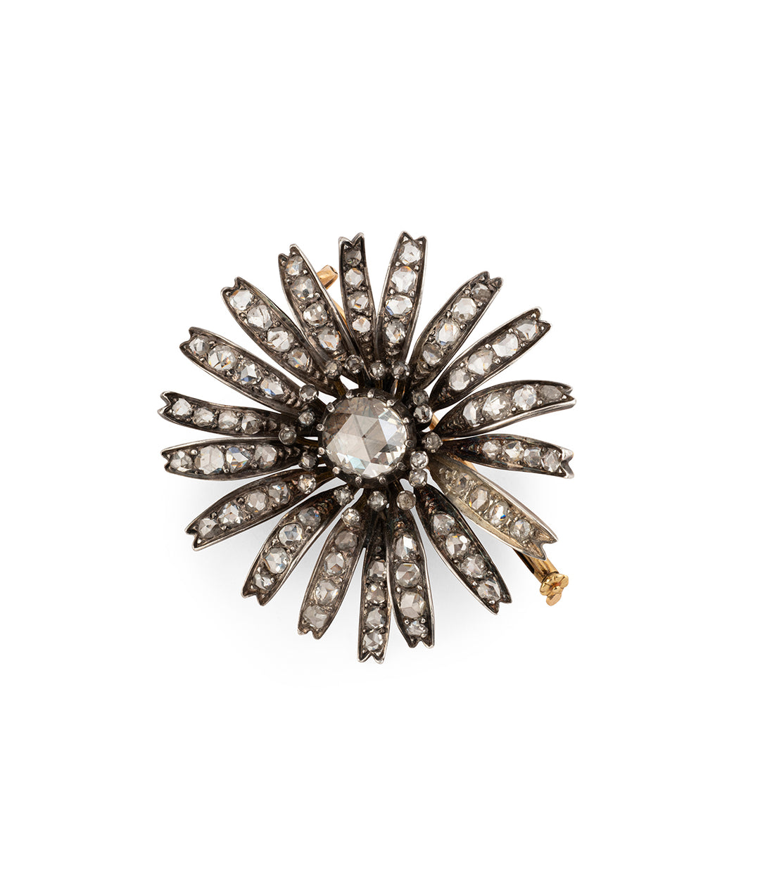 Antique-diamonds-brooch-flower-Conny-Caillou-Paris