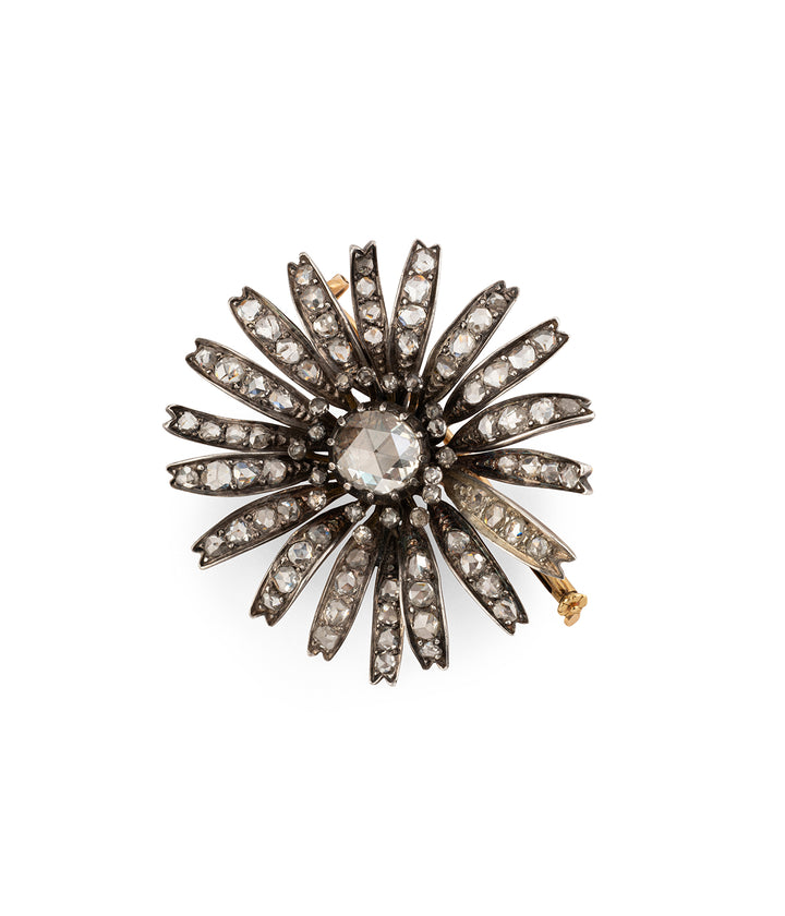 Antique-diamonds-brooch-flower-Conny-Caillou-Paris