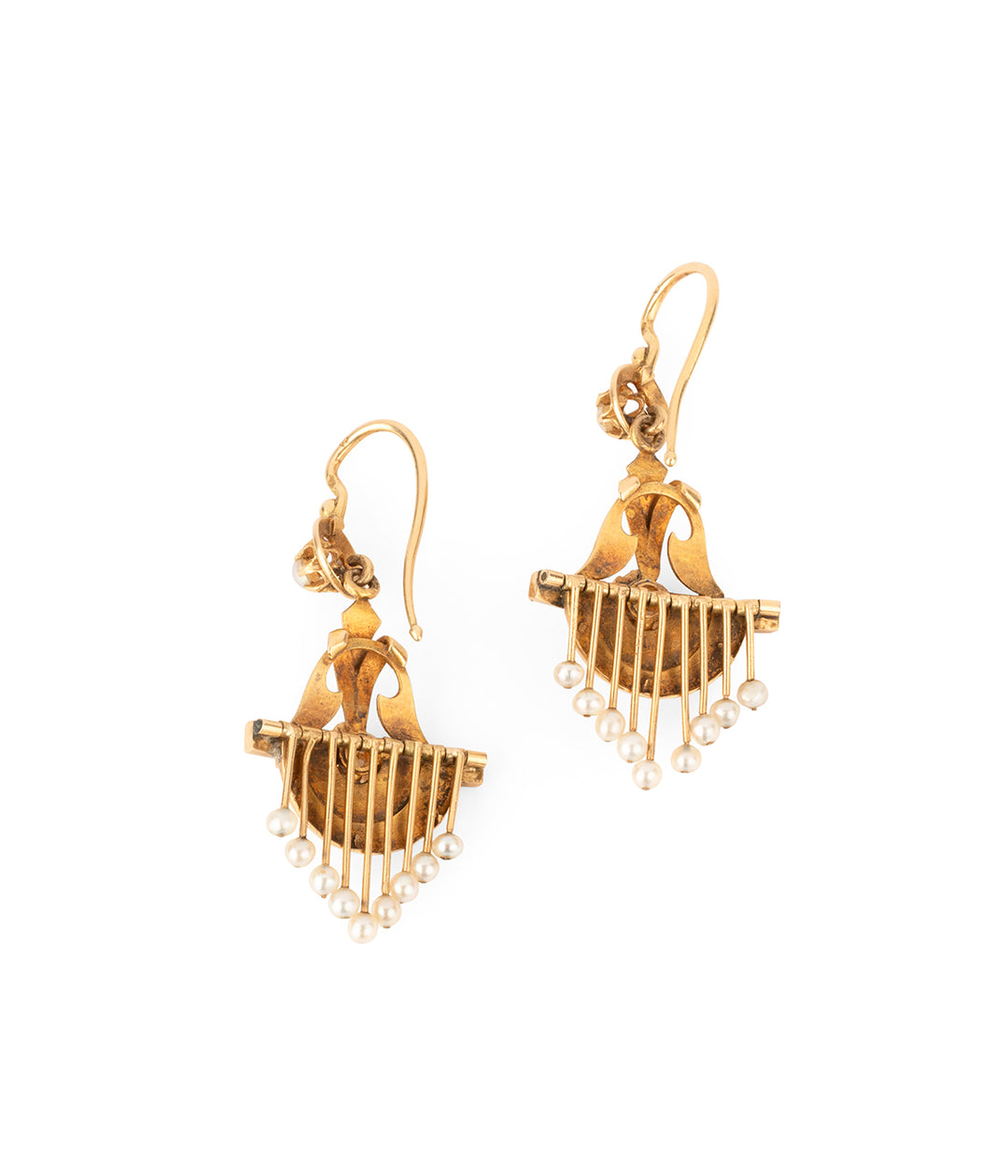 Antique-earrings-18k-gold-pearls-Kacim-Caillou-Paris
