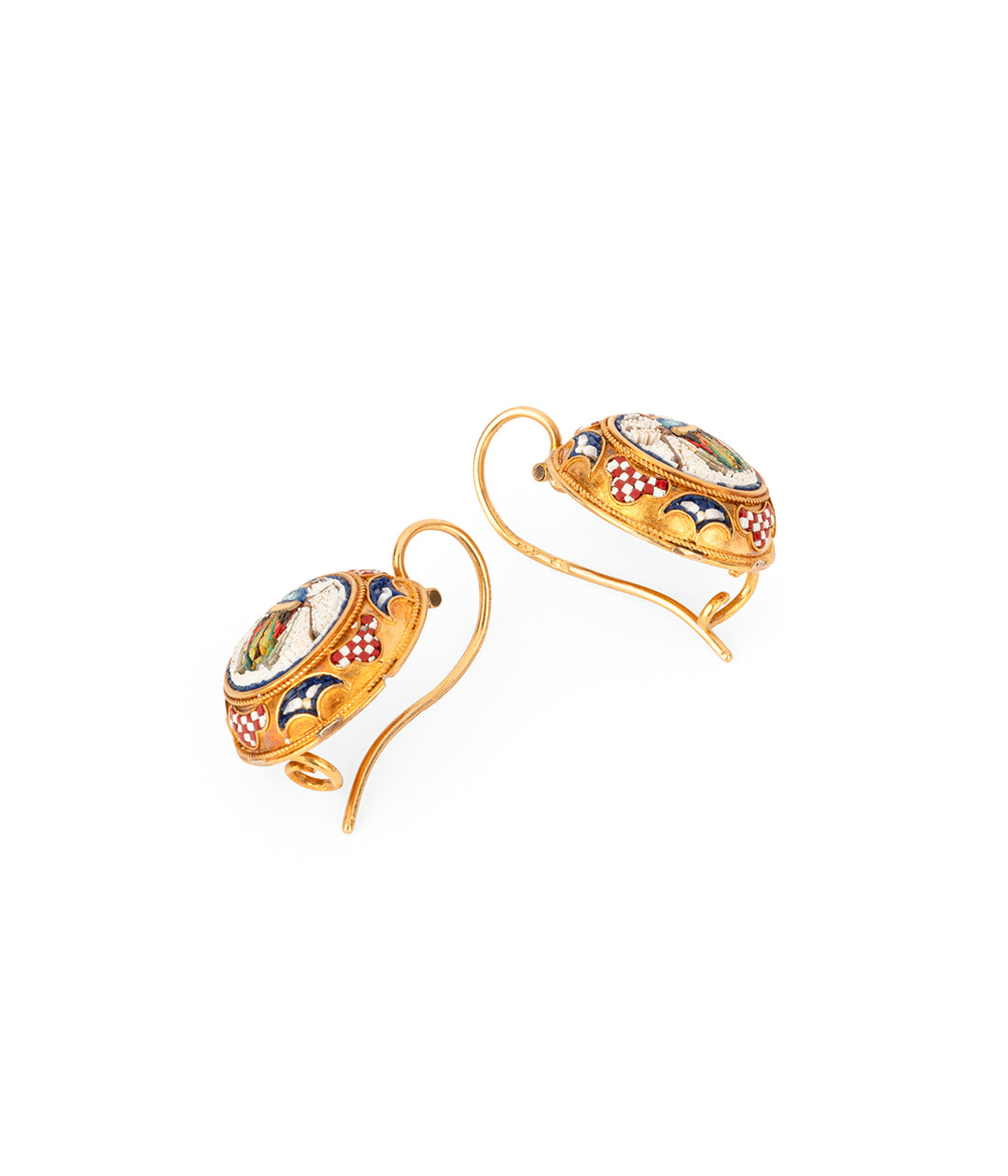 Antique-earrings-micro-mosaic-Taresa-Caillou-Paris